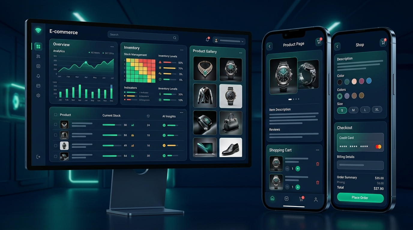 تصویر فروشگاه آنلاین پیشرفته با مدیریت محصول، انبار و پرداخت اینترنتی